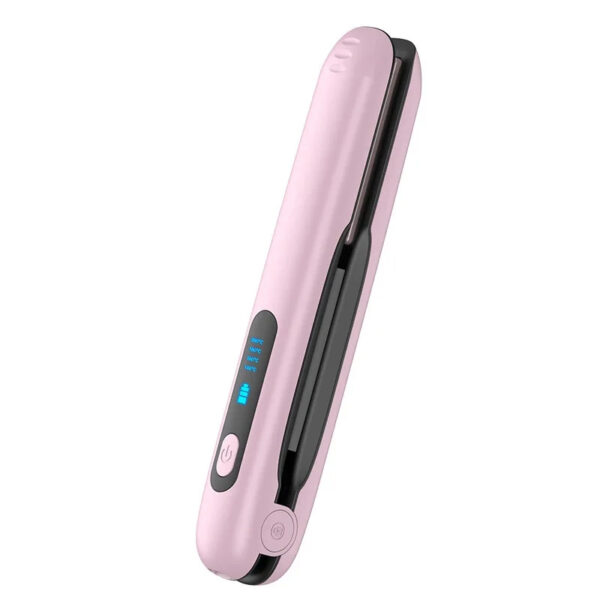 Wireless Hair Straightener Flat Iron Mini 2 IN 1 Roller USB 5000mAh Max 200 Degree Portable Cordless Curler 4 Levels Dry And Wet Uses - Image 2