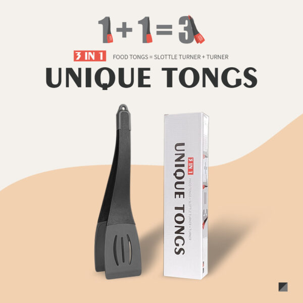 3 In 1 Frying Spatula Clip Silicone Food Clip Frying Steak Pancakes Shovel Slotted Turners Kitchen Tools Cooking Utensils Kitchen Gadgets - Image 3