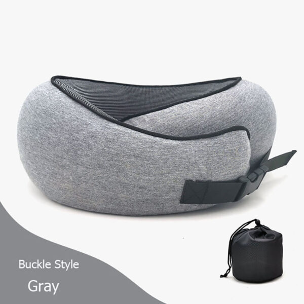 Travel Neck Pillow Non-Deformed Airplane Pillow Travel Neck Cushion Durable U-Shaped Travel Memory Cotton Nap Neck Pillow - Image 10