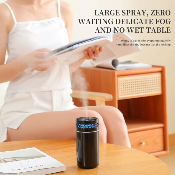 250ML Car Air Humidifier Portable Mini Spray Mist Humidifier With LED Light USB Powered Essential Oil Difffor Bedroom And Travel - Image 7