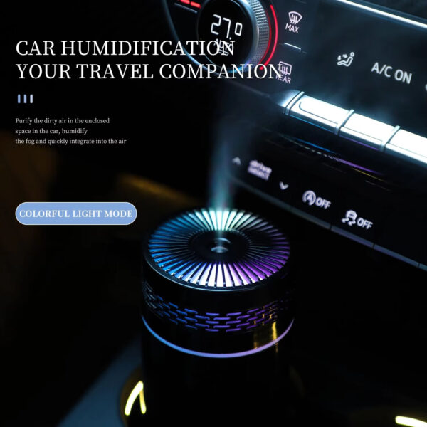 250ML Car Air Humidifier Portable Mini Spray Mist Humidifier With LED Light USB Powered Essential Oil Difffor Bedroom And Travel - Image 2