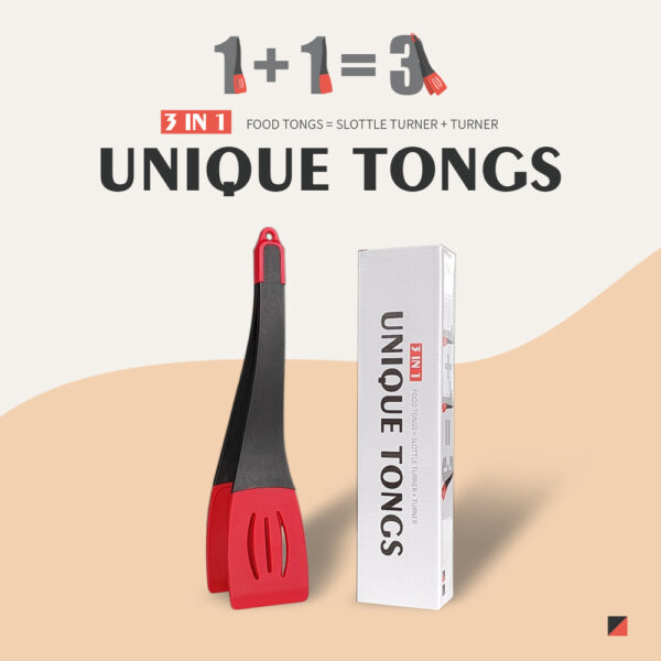 3 In 1 Frying Spatula Clip Silicone Food Clip Frying Steak Pancakes Shovel Slotted Turners Kitchen Tools Cooking Utensils Kitchen Gadgets - Image 8