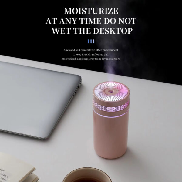 250ML Car Air Humidifier Portable Mini Spray Mist Humidifier With LED Light USB Powered Essential Oil Difffor Bedroom And Travel - Image 6